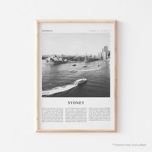 Sydney Art Print, Sydney Poster, Sydney Photo, Sydney Wall Art, Australia, Travel Print, Vintage Poster, Boho Art | CN03