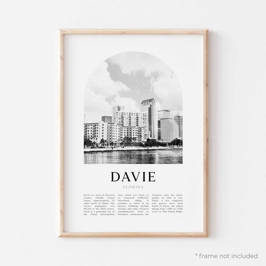 Davie Art Print, Davie Poster, Davie Photo, Davie Wall Art, Davie Black ...