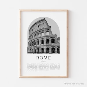 Rom Art Print, Rom Poster, Rom Foto, Rom Wall Art, Rom Schwarzweiß, Italien | EU56M