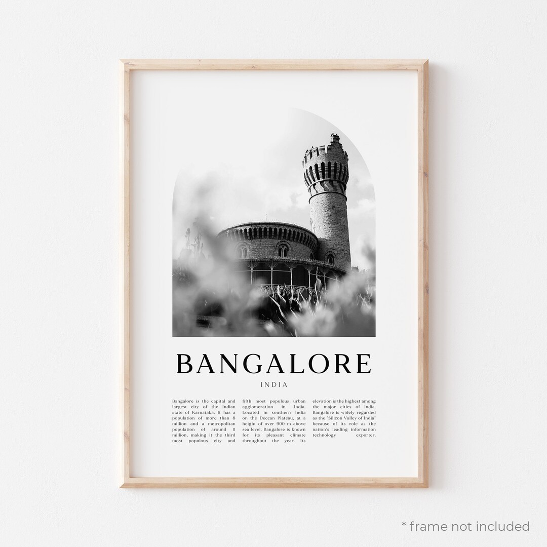 Bangalore Art Print, Bangalore Poster, Bangalore Photo, Bangalore Wall
