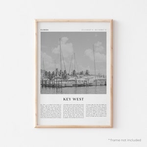 Key West Art Print, Key West Poster, Key West Photo, Key West Wall Art, Florida, Travel Print, Vintage Poster, Boho Art | NA21