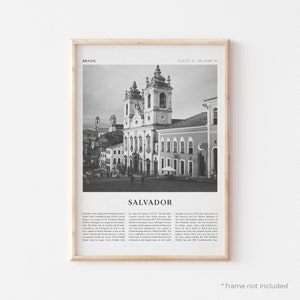 Impressão de arte de Salvador, pôster de Salvador, foto de Salvador, arte de parede de Salvador, Brasil, impressão de viagem, pôster vintage, arte boho | SA25