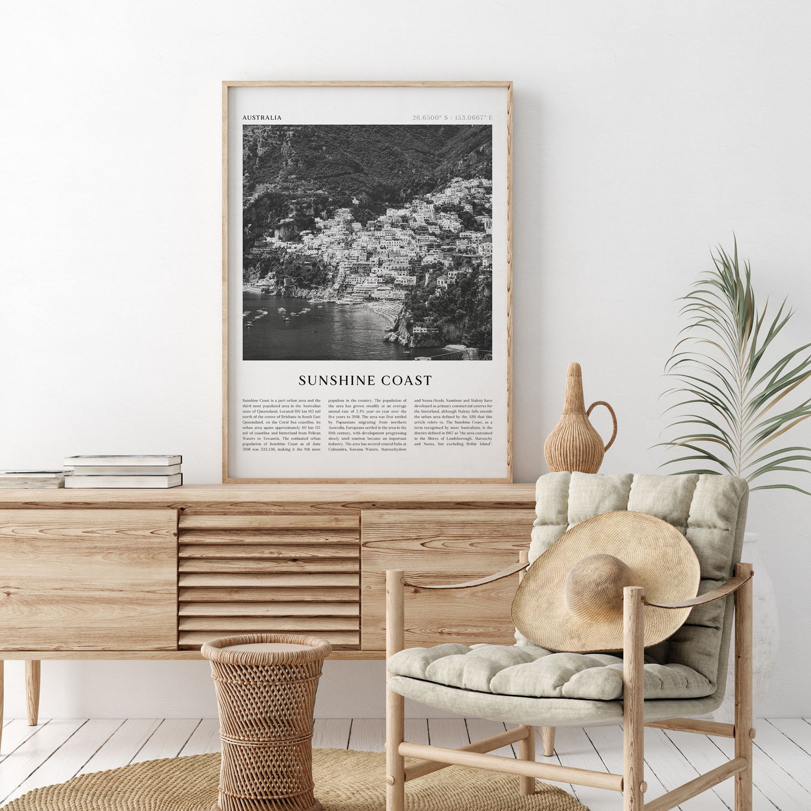 Sunshine Coast Art Print Sunshine Coast Poster Sunshine Etsy España