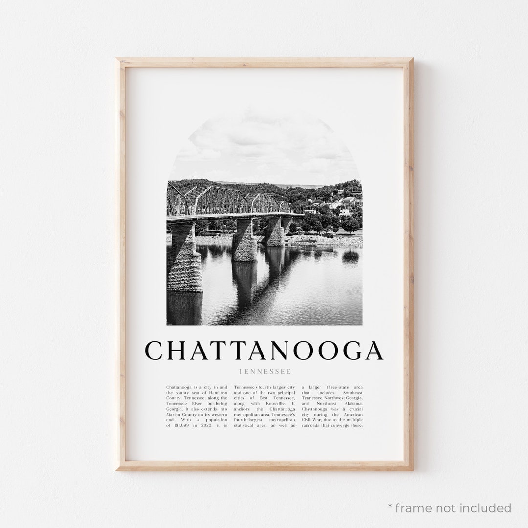 Chattanooga Art Print, Chattanooga Poster, Chattanooga Photo