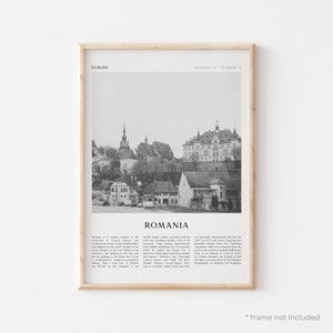 Romania Art Print, Romania Poster, Romania Photo, Romania Wall Art, Europe, Travel Print, Vintage Poster, Boho Art | EU98