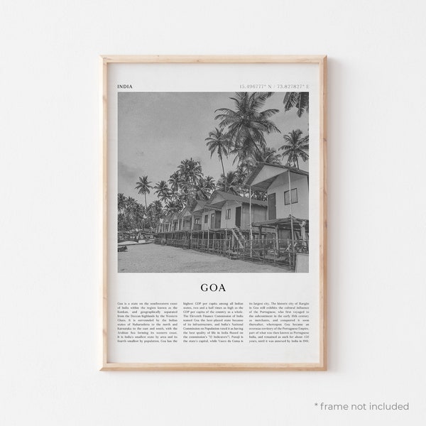 Goa Art Print, Goa Poster, Goa Photo, Goa Wall Art, India, Travel Print, Vintage Poster, Boho Art | AS222