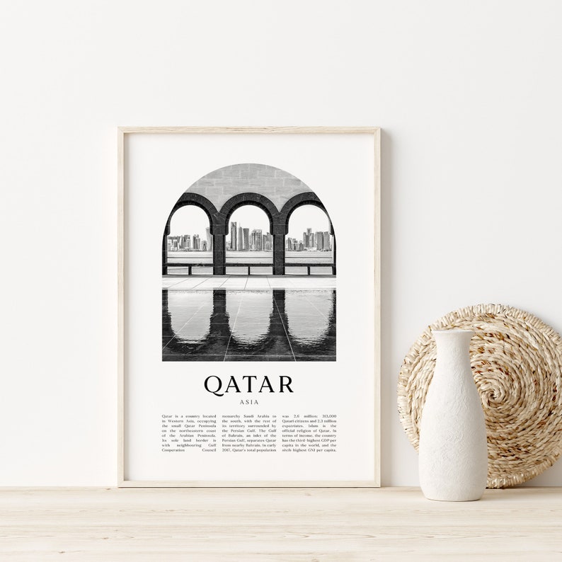 Qatar Art Print Qatar Poster Qatar Photo Qatar Wall Art Etsy