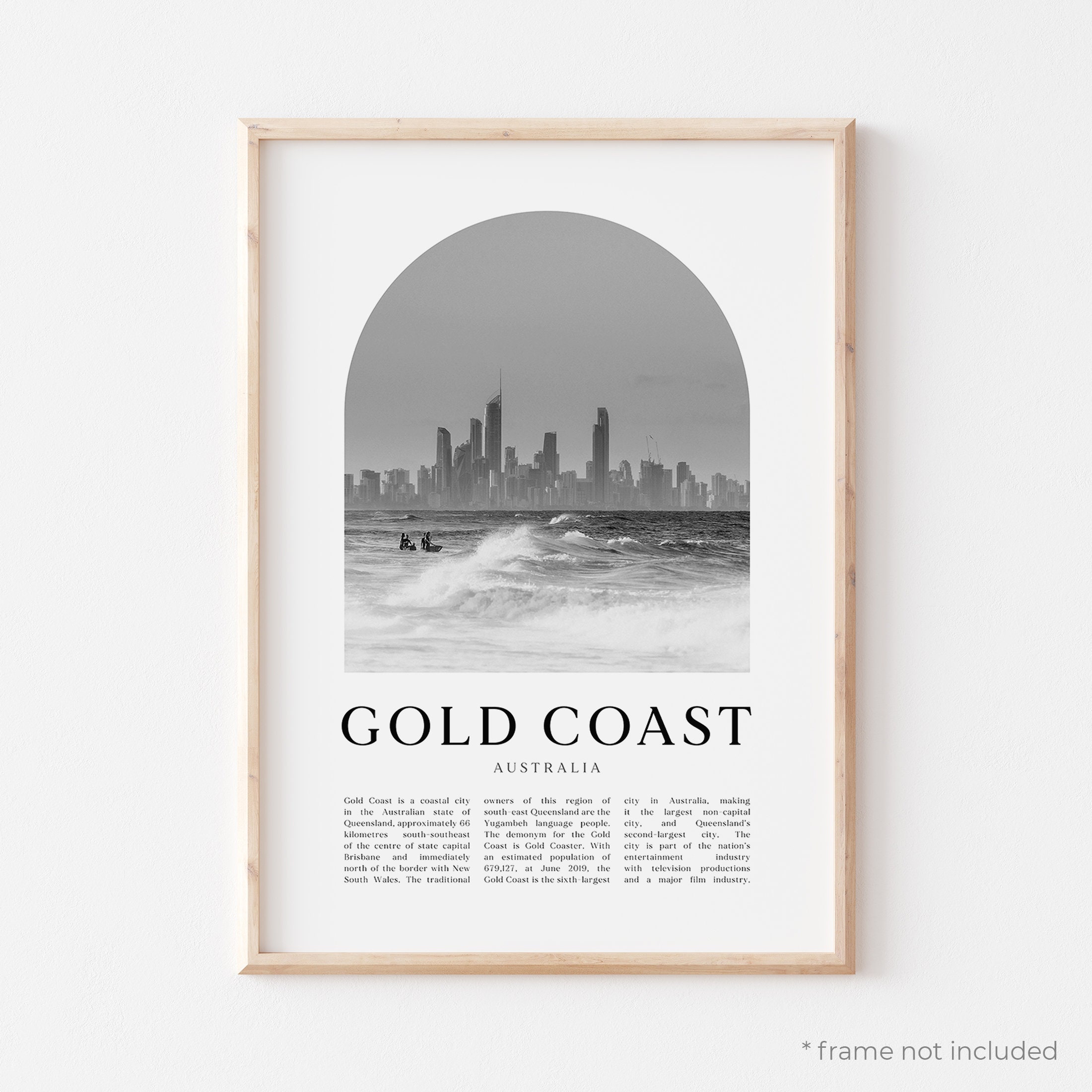 Gold Coast Art Print Gold Coast Poster Gold Coast Photo Etsy