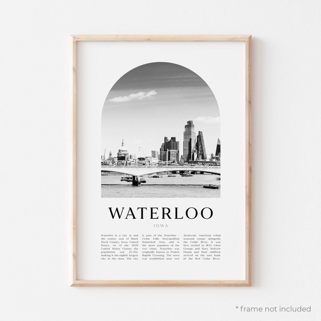 Waterloo Art Print, Waterloo Poster, Waterloo Photo, Waterloo Wall Art