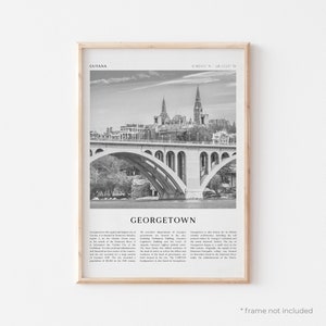 Georgetown Kunstdruck, Georgetown Poster, Georgetown Foto, Georgetown Wandkunst, Guyana, Reise-Druck, Vintage Poster, Boho Kunst | SA60