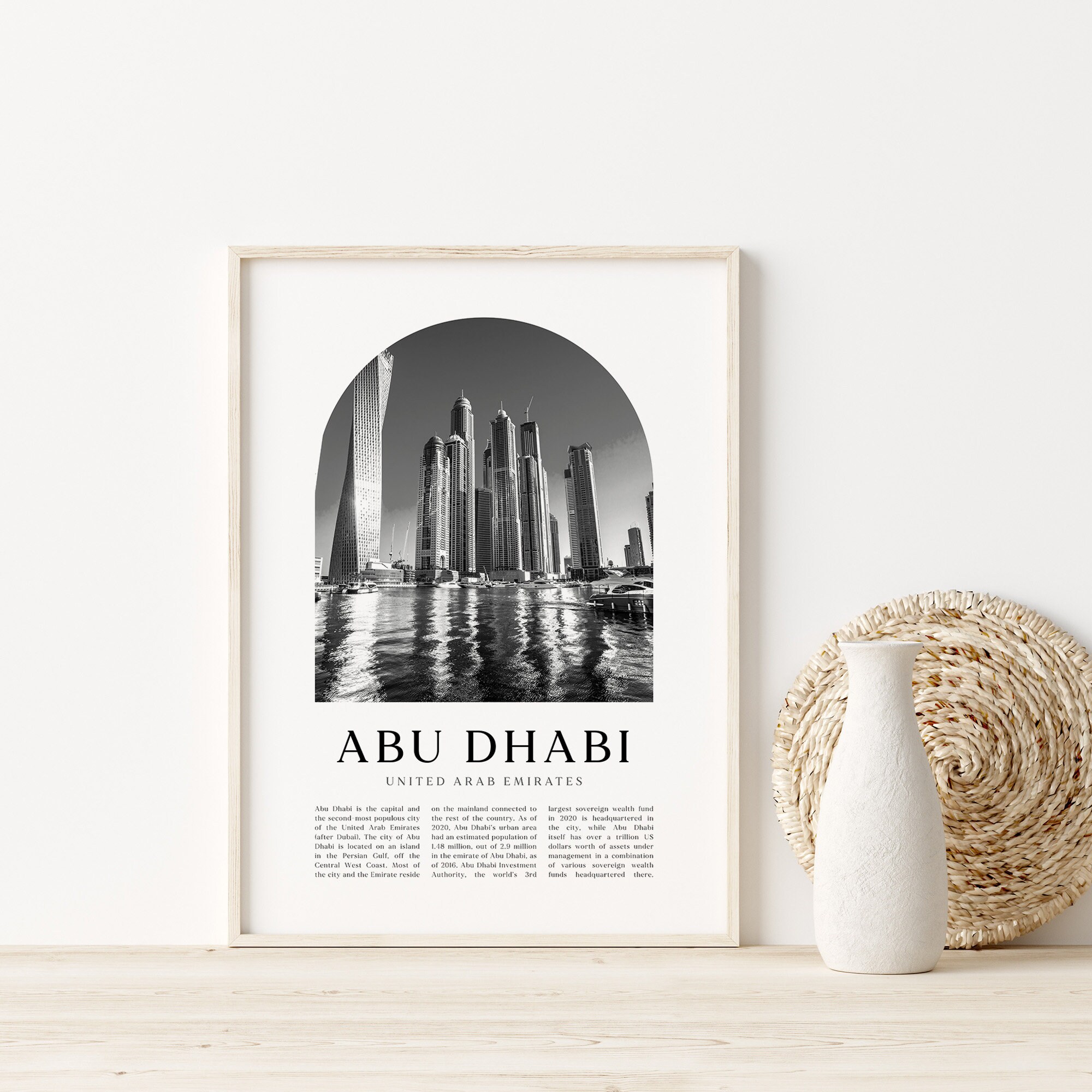 Abu Dhabi Art Print Abu Dhabi Poster Abu Dhabi Photo