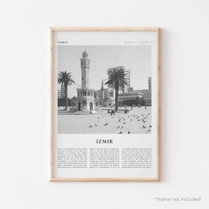 Izmir Art Print, Izmir Poster, Izmir Photo, Izmir Wall Art, Turkey, Travel Print, Vintage Poster, Boho Art | EU149