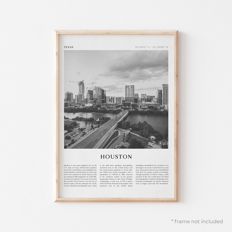 Houston Art Print Houston Poster Houston Photo Houston Wall Etsy