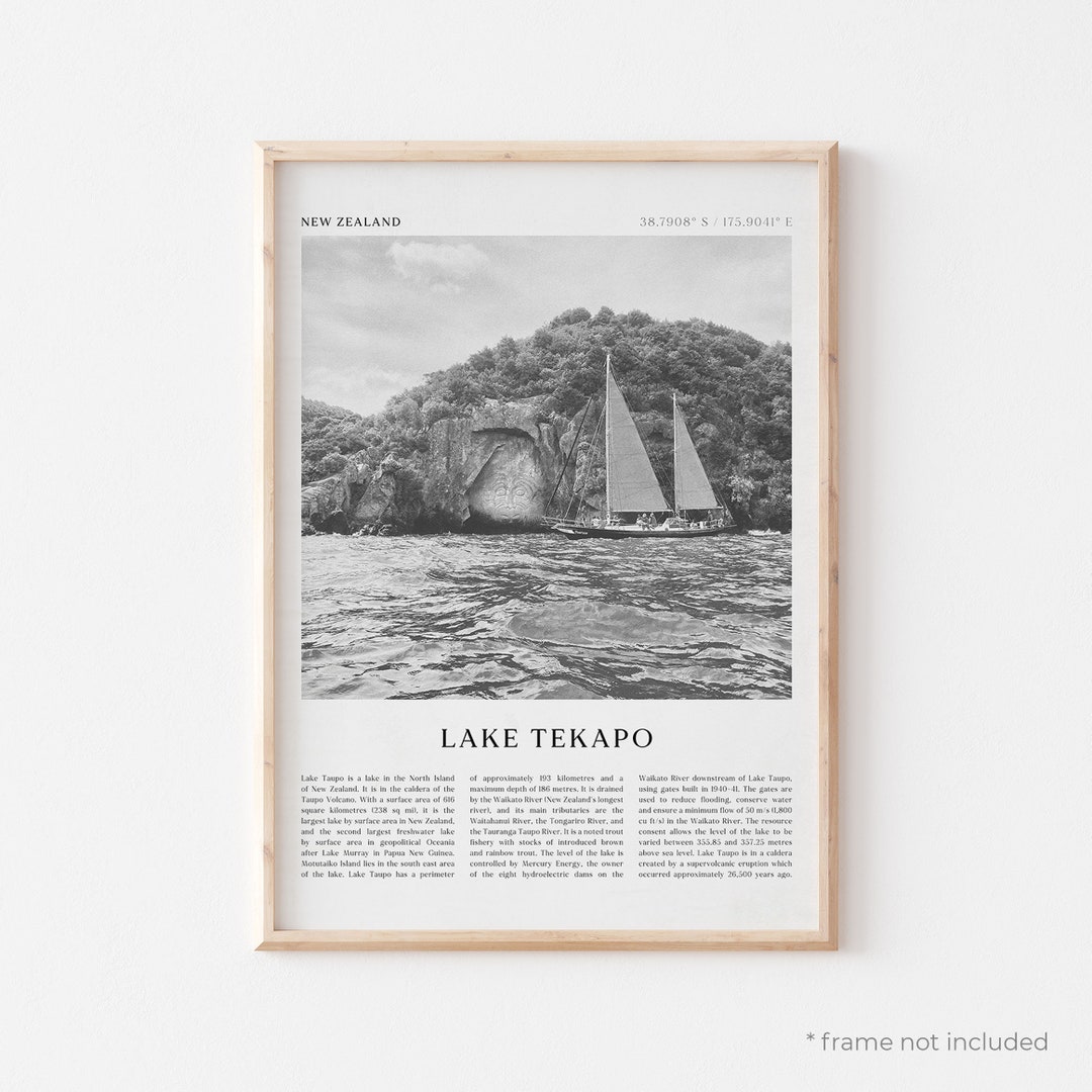 Lake Taupo Art Print, Lake Taupo Poster, Lake Taupo Photo, Lake Taupo
