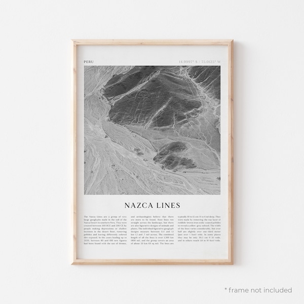 Nazca Lines Art Print, Nazca Lines Poster, Nazca Lines Photo, Nazca Lines Wall Art, Peru, Travel Print, Vintage Poster, Boho Art | SA91