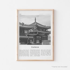 Taiwan Art Print, Taiwan Poster, Taiwan Photo, Taiwan Wall Art, Asia, Travel Print, Vintage Poster, Boho Art | AS195
