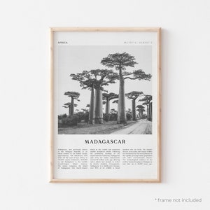 Madagascar Art Print, Madagascar Poster, Madagascar Photo, Madagascar Wall Art, Africa, Travel Print, Vintage Poster, Boho Art | AF65