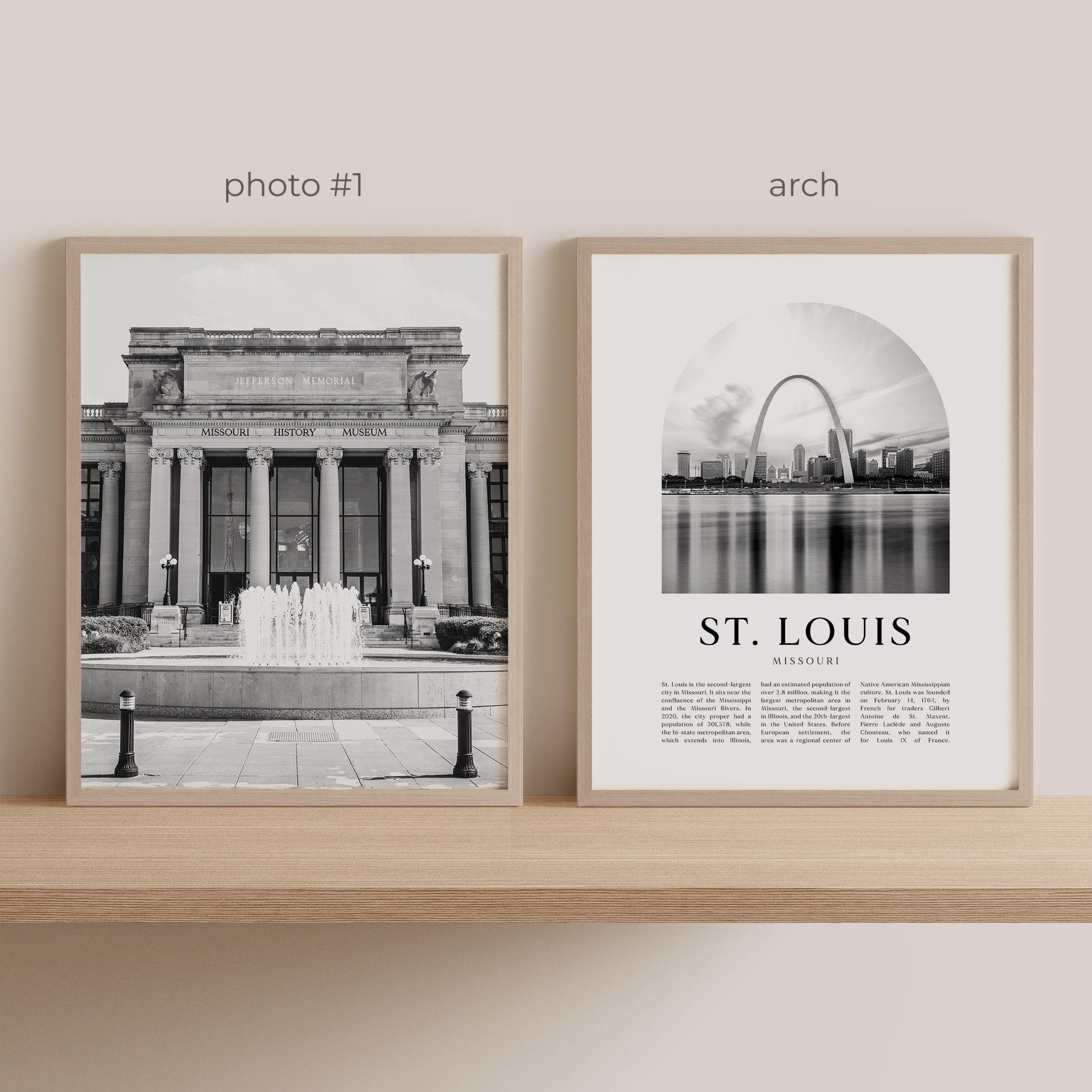 St. Louis Gallery Wall Art - Set of 6, St. Louis Black and White