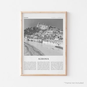 Albania Art Print, Albania Poster, Albania Photo, Albania Wall Art, Europe, Travel Print, Vintage Poster, Boho Art | EU01