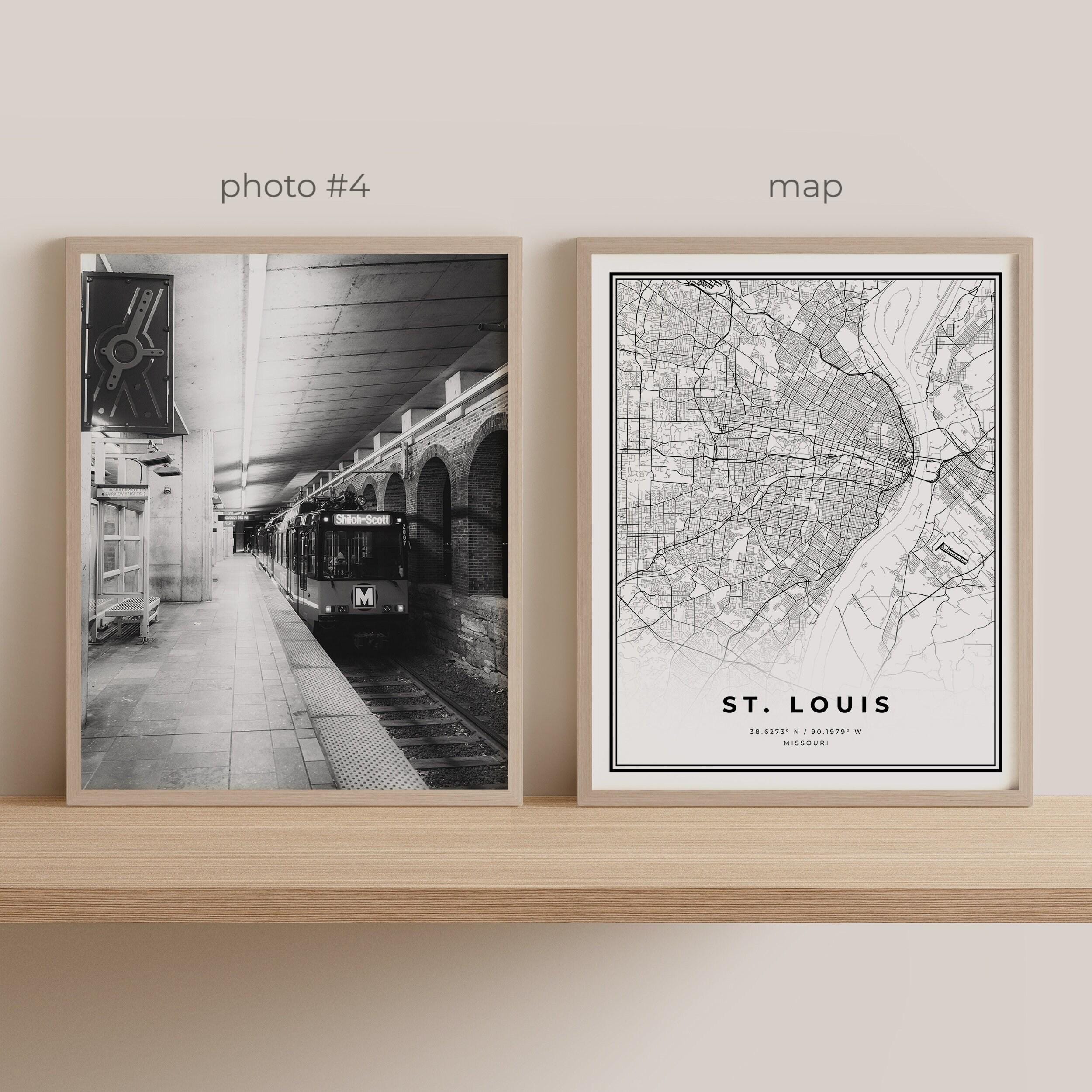 St. Louis Gallery Wall Art - Set of 6, St. Louis Black and White