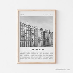 Netherlands Art Print, Netherlands Poster, Netherlands Photo, Netherlands Wall Art, Europe, Travel Print, Vintage Poster, Boho Art | EU82