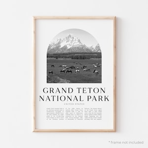 Grand Teton National Park Art Print, Grand Teton National Park Poster, Grand Teton National Park Photo, Wall Art, United States | NA184M