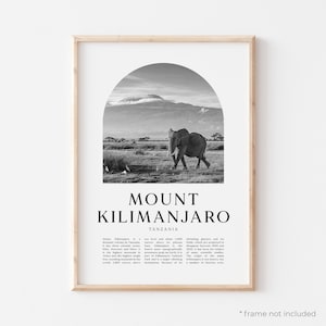 Mount Kilimanjaro Art Print, Mount Kilimanjaro Poster, Mount Kilimanjaro Photo, Mount Kilimanjaro Wall Art, Tanzania | AF160M