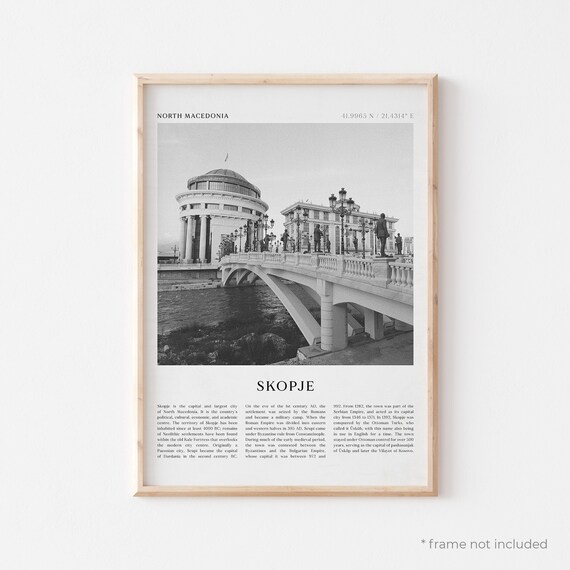 Skopje Art Print Skopje Poster Skopje Photo Skopje Wall Etsy