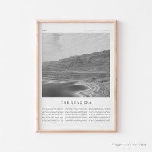 Totes Meer Kunstdruck, Totes Meer Poster, Totes Meer Foto, Totes Meer Kunst, Israel, Reise-Druck, Vintage Poster, Boho Art | AS220
