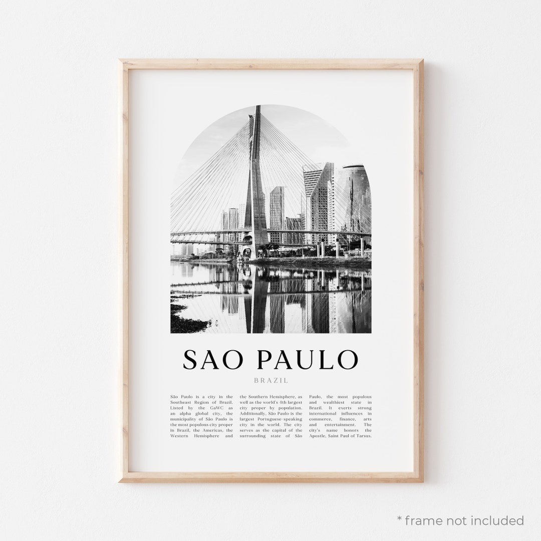 Sao Paulo Art Print, Sao Paulo Poster, Sao Paulo Photo, Sao Paulo Wall ...