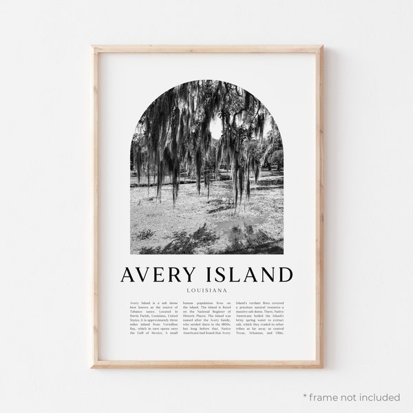 Avery Island Art Print, Avery Island Poster, Avery Island Photo, Avery Island Wall Art, Avery Island Black and White, Louisiana | NA365M