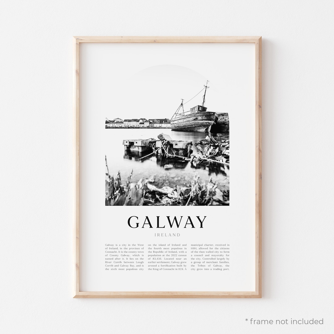 Galway Art Print Galway Poster Galway Photo Galway Wall Etsy