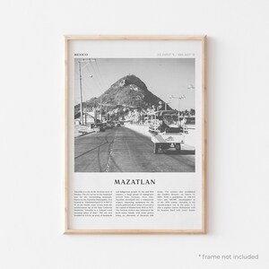 Mazatlan Art Print, Mazatlan Poster, Mazatlan Photo, Mazatlan Wall Art, Mexico, Travel Print, Vintage Poster, Boho Art | NA210