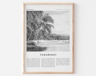 Tamarindo Art Print, Tamarindo Poster, Tamarindo Foto, Tamarindo Wall Art, Costa Rica, Travel Print, Vintage Poster, Boho Art | CE25