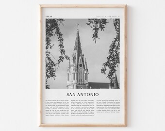 San Antonio Art Print, San Antonio Poster, San Antonio Photo, San Antonio Wall Art, Texas, Travel Print, Vintage Poster, Boho Art | NA55