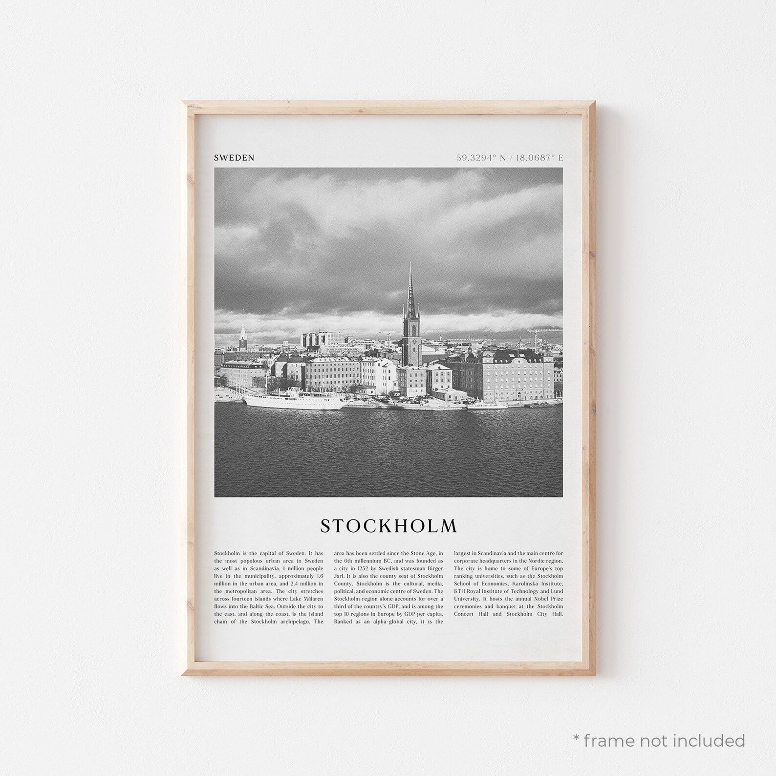 Stockholm Art Print Stockholm Poster Stockholm Photo Etsy