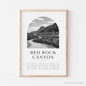 Impresión artística de Red Rock Canyon, póster de Red Rock Canyon, fotografía de Red Rock Canyon, arte mural de Red Rock Canyon, Nevada / NA416M
