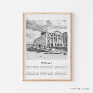 Manaus Art Print, Manaus Poster, Manaus Photo, Manaus Wall Art, Brazil, Travel Print, Vintage Poster, Boho Art | SA21