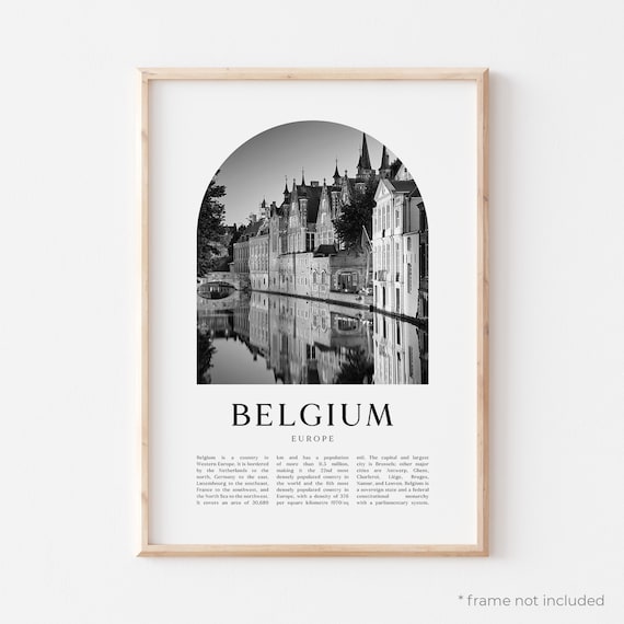 Belgium Art Print Belgium Poster Belgium Photo Belgium Wall Etsy France
