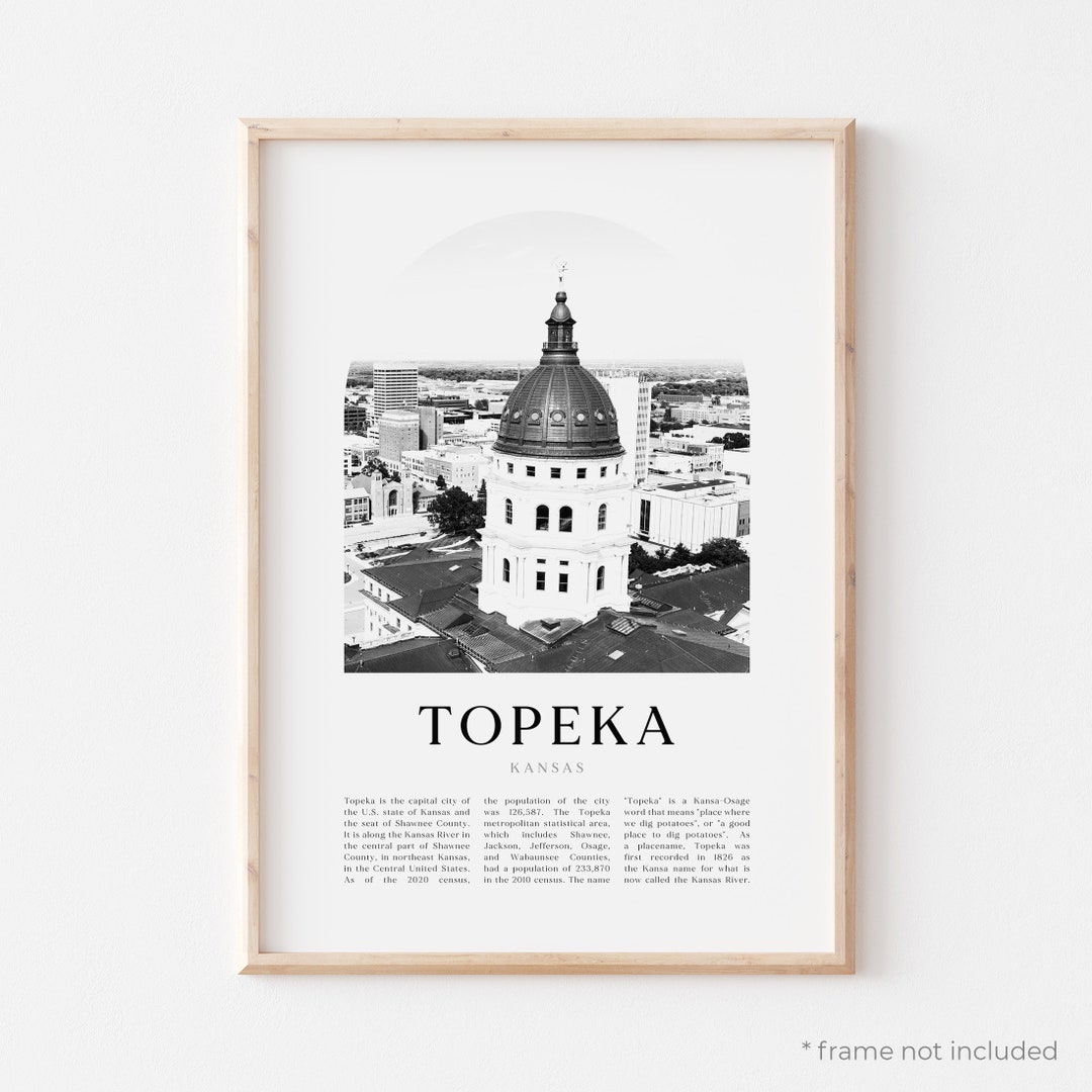 Topeka Art Print, Topeka Poster, Topeka Photo, Topeka Wall Art, Topeka