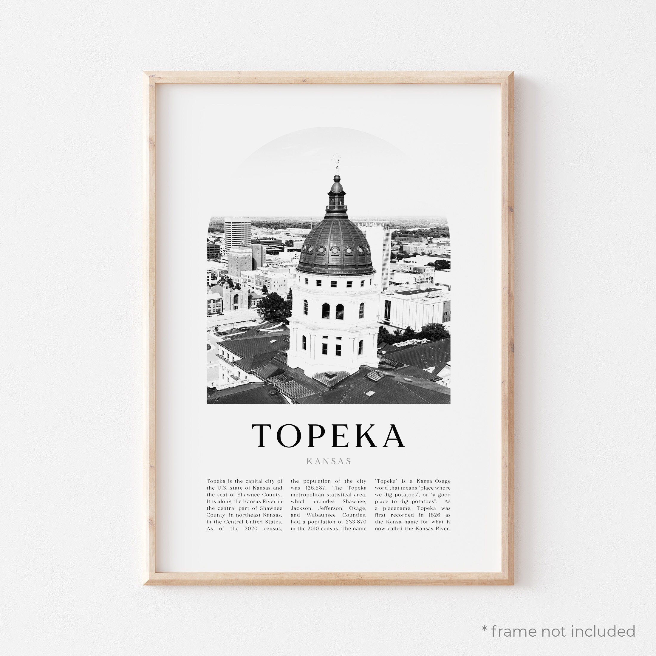 Topeka Art Print Topeka Poster Topeka Photo Topeka Wall Etsy