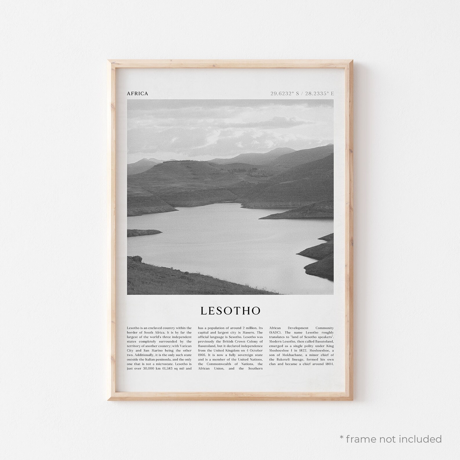 Lesotho Art Print Lesotho Poster Lesotho Photo Lesotho Wall - Etsy