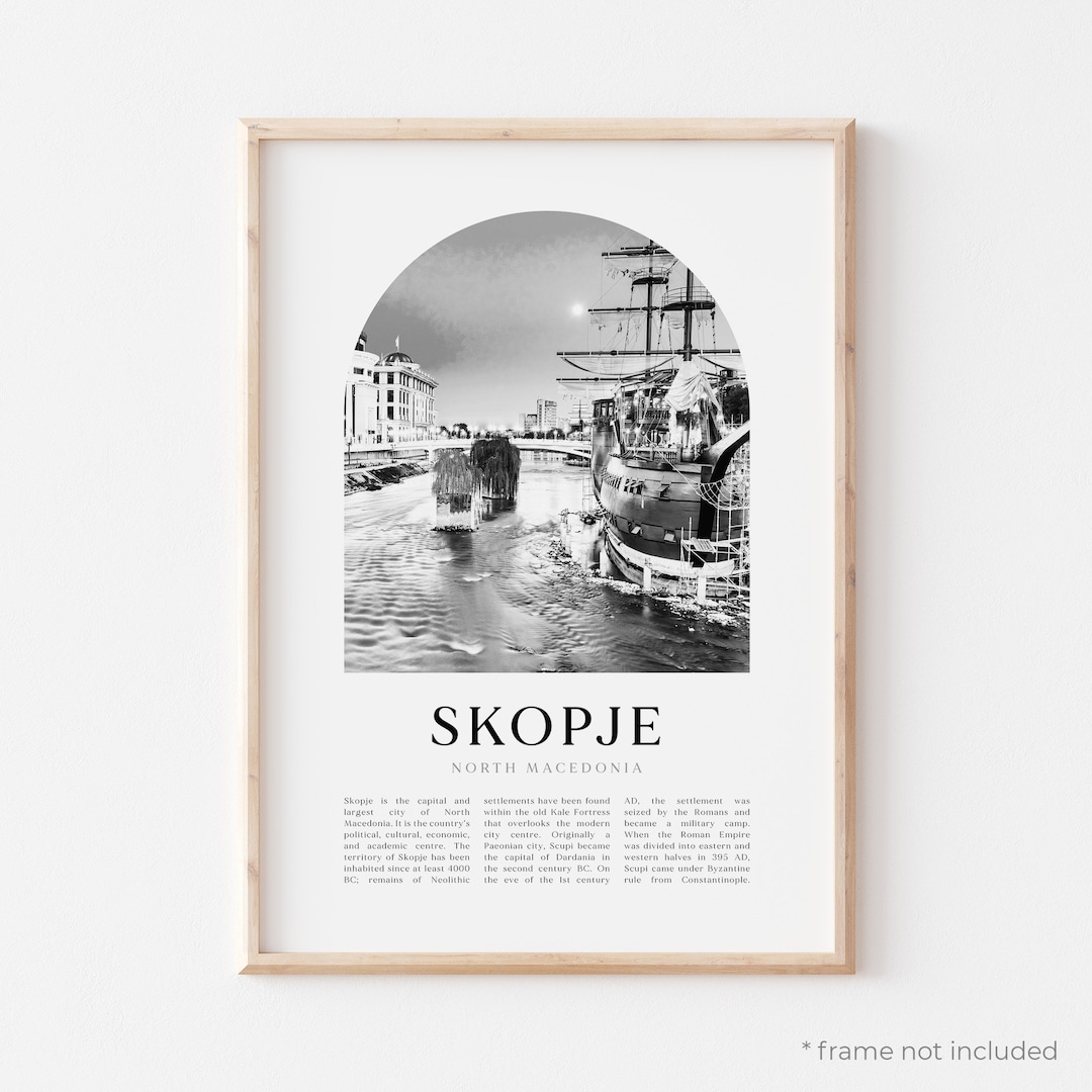 Skopje Art Print, Skopje Poster, Skopje Photo, Skopje Wall Art, Skopje