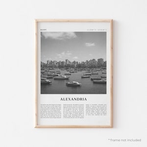 Alexandria Art Print, Alexandria Poster, Alexandria Photo, Alexandria Wall Art, Egypt, Travel Print, Vintage Poster, Boho Art | AF17