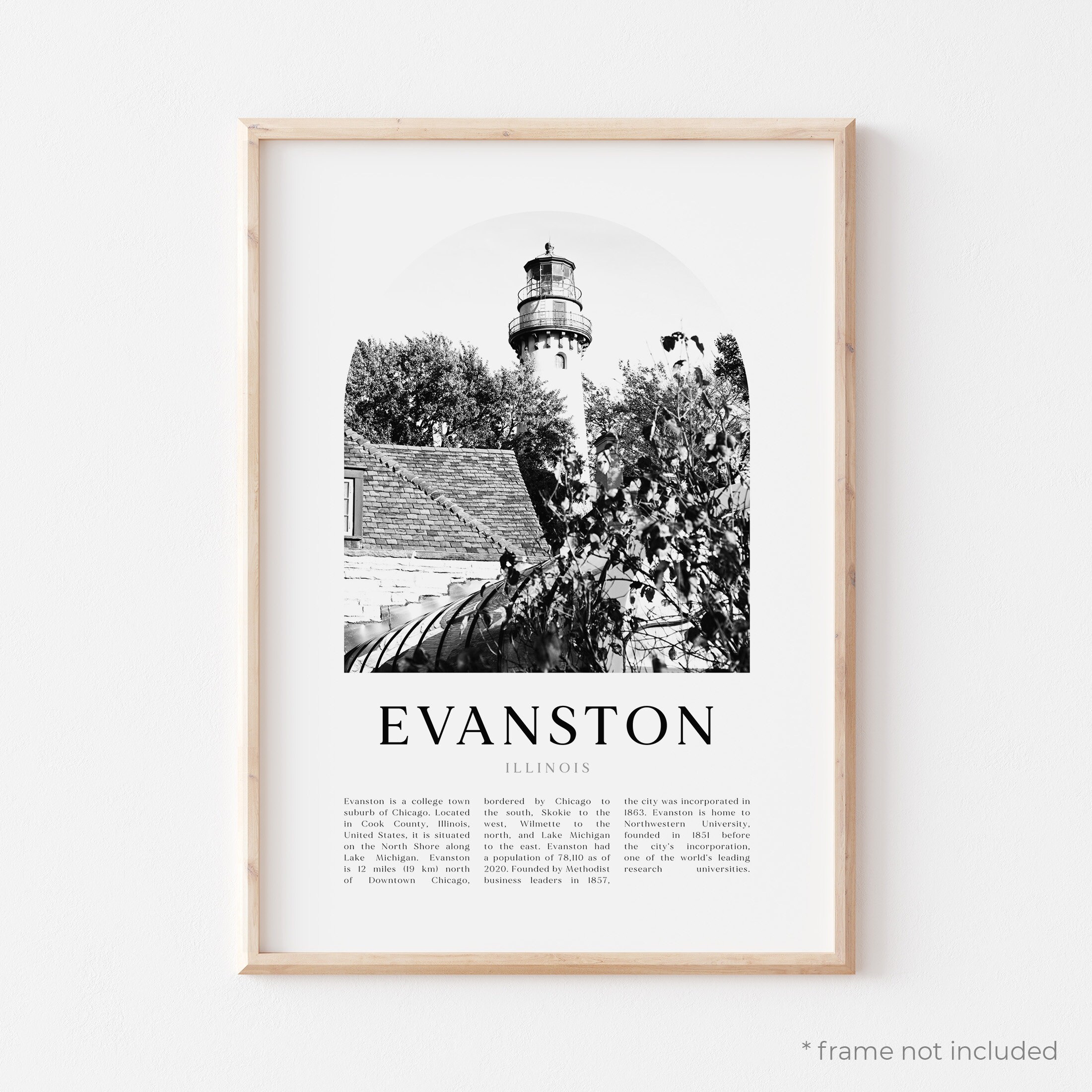 Evanston Art Print Evanston Poster Evanston Photo Evanston Etsy