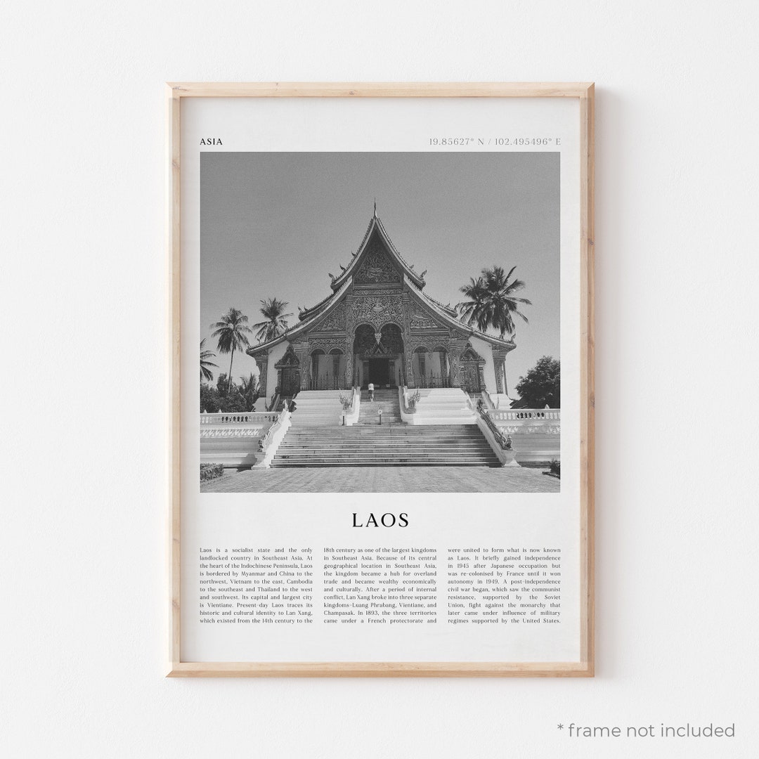 Laos Art Print, Laos Poster, Laos Photo, Laos Wall Art, Asia, Travel ...