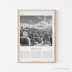 Medellín Art Print, Medellín Poster, Medellín Photo, Medellín Wall Art, Colombia, Travel Print, Vintage Poster, Boho Art | SA51