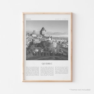 Quebec Art Print, Quebec Poster, Quebec Photo, Quebec Wall Art, Canada, Travel Print, Vintage Poster, Boho Art | NA245