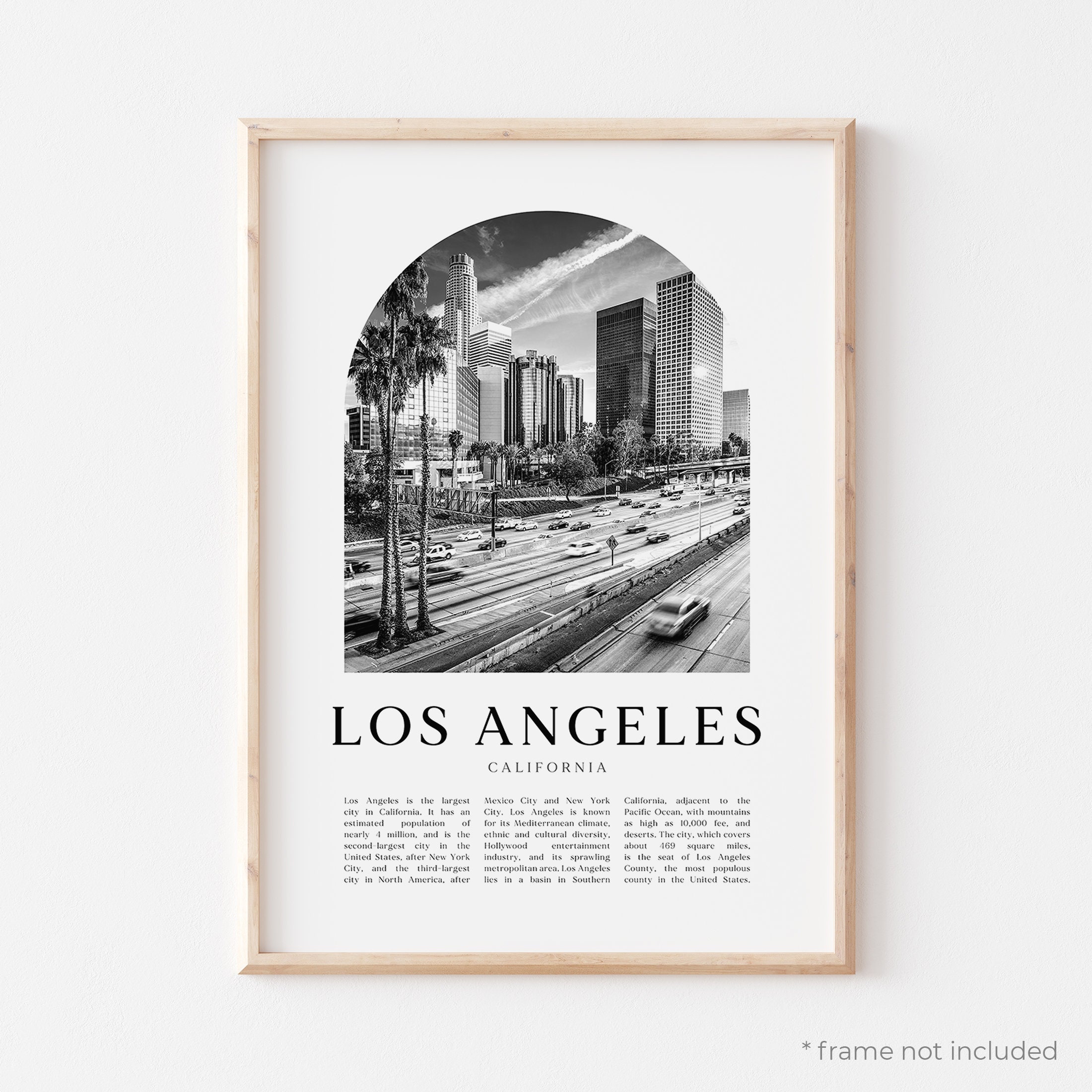 Los Angeles Art Print Los Angeles Poster Los Angeles Photo Etsy