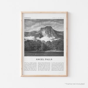 Angel Falls Art Print, Angel Falls Poster, Angel Falls Photo, Angel Falls Art, Venezuela, Travel Print, Vintage Poster, Boho Art | SA114